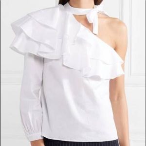 Veronica Beard White Gigi Blouse. New. No Tags.